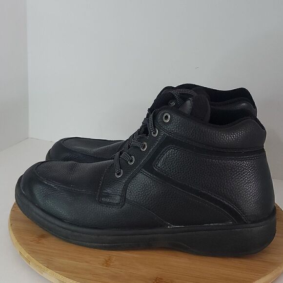 Orthofeet Highline Black Men\'s Comfort Boots Size 9 main image 4
